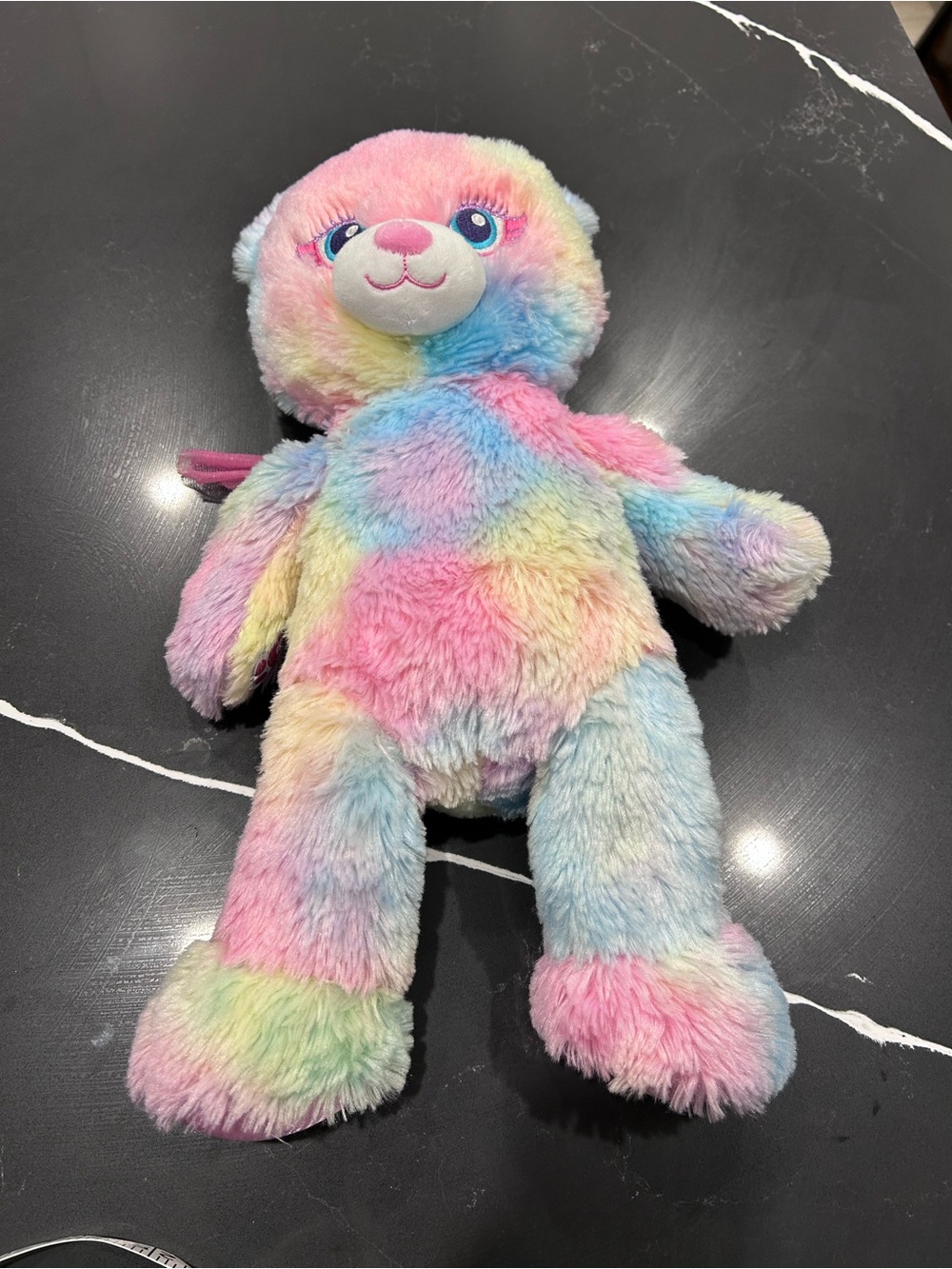 Build-A-Bear Beary Fairy Friends Pastel Rainbow Tie Dye Bear Plush Collectible